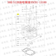 Sesuai untuk Mitsubishi S12H/S6H Minyak Muncung Lengan Tembaga 35C01-33100/35C01-13100