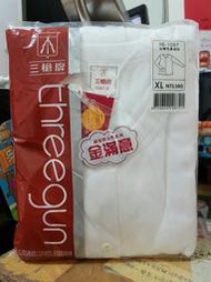 女 宜而爽 三槍牌 台灣製 中興紡 U領 長袖 厚棉 內衣 ISO9001 衛生衣 睡衣 白色 白 ➯ XL