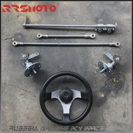 168cc Go kart steering wheel rod assy Strut Knuckle Spindle Assembly with 5 inch wheel hub for  Quad