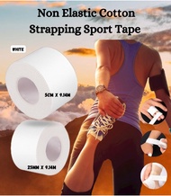 【SalesWithJoy】 Strapping White Tape Sport Tape Football Athletic Cotton Sukan Kinesiology Tape Hocke