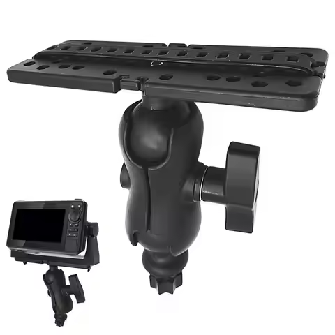 Fish Finder Mount Marine Fish Finder Plate Boats Fish Stand Base Fish Finder Mounting Plate GPS Navi