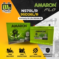 Installation Provided Amaron FLO NS70L NS70R 95D26L 95D26R Car Battery Bateri Kereta Toyota Vellfire