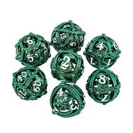 Direct Supply DND Metal Hollow Dice Set Wholesale Customized TRPG Running Team Board Game Game Multi