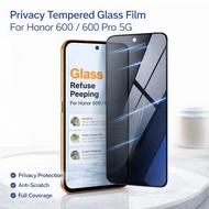 Privacy Tempered Glass Film For Honor 600 / 600 Pro 5G Support Fingerprint High Image Quality FM0010