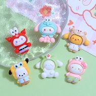 10Pcs/set Anime Cartoon Cute Resin Accessory DIY Cream Gum Phone Case Accessories