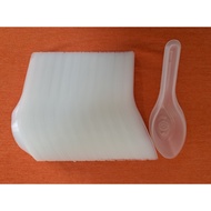 Lele [Transparent CK888 Spoon 100 Pcs Made In Taiwan] Disposable Curved Takeaway Ingot Tableware