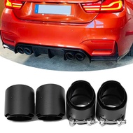 4 Pcs Car Exhaust Tailpipe For BMW M2 M3 M4 F80 F82 F8 F87 Upgrade Carbon Fiber Muffler Tailpipe Noz