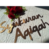 BANNER BACKDROP SYUKURAN AQIQAH 7 BULANAN HAPPY WEDDING HAPPY