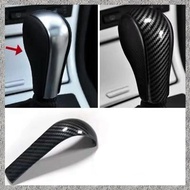 (L A T Z) Carbon Fiber Shift Handle Cover For- 5 Series E60 X3 E83 6 Series E63 X5 E53