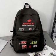 Tas anak sekolahk motif brt racing team dan brt sunmori bahan kanvas D300