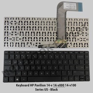 Hp Pavilion 14v 14-v000 14-v100 Series Us Keyboard - Black