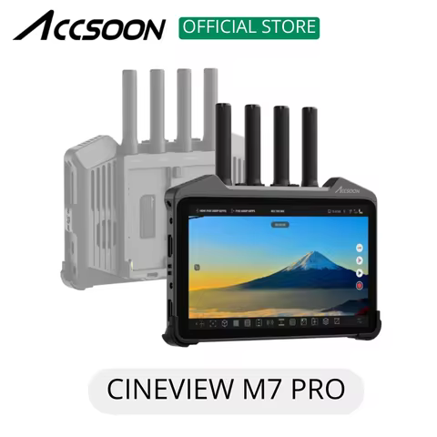 Accsoon CineView M7 Pro Networkable 7-Inch Touchscreen Wireless Video Monitor SDI/HDMI TX/RX 4K60 Ca