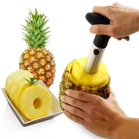 1PCS Spot Stainless Steel Pineapple Peeler Pineapple Corer Slicer Fruit Cutter Easy Slicer Peeler Ki