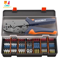 WOZOBUY Crimping Pliers Set Wire Crimper Crimping Tools Ratcheting SN-02C Insulation Terminals Elect