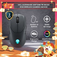 Dell Alienware AW720M Tri Mode RGB Wireless Gaming Mouse with 26000 DPI (Grey / Lunar Light)