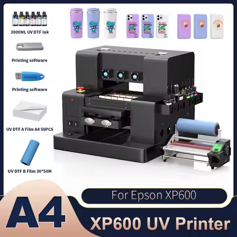 A4 UV Printer XP600 Impresora A4 UV Flatbed Printing Machine A4 UV Printer For Acrylic Wood Glass UV