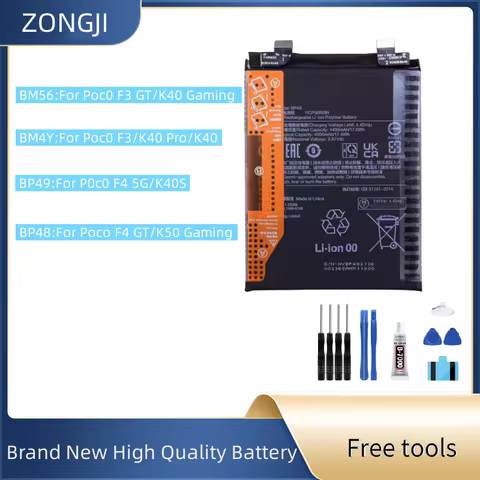 New Battery BM56 BM4Y BP48 BP49 Battery For K40 Gaming/K50 Gaming/K40/K40S/K40 Pro Phone Bateria + F