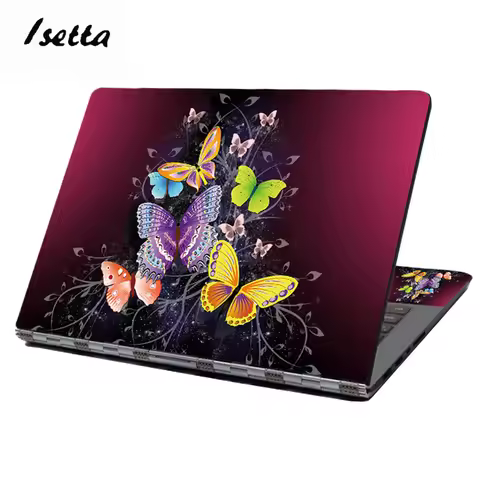 HP Laptop Skins Vinyl Sticker15.6 Cover Butterfly Pattern Diy Decal for Lenovo/Asus/HP/Dell 14/15.6/