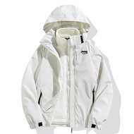 JEEP Wirit เสื้อแจ็คเก็ตกันลมกันน้ำสำหรับผู้ชายแจ็คเก็ต1+ 1เซ็ตซิป Pockets3ใน1เสื้อแจ็คเก็ตมัลติฟังก