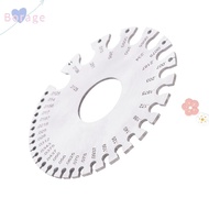 BORRAONE Round Wire Gauge, Stainless Steel Non-Ferrous Metal Gauge Thickness Gauge, 0-36 Gauge Range