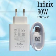 Original INFINIX Charger 90W 90 Watt All Round SUPER CHARGE TYPE C Cable