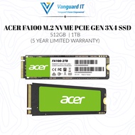 ACER FA100 /FA 200 PCIe Gen3 NVME M.2 SSD / STORAGE ( 512GB / 1TB /2TB)