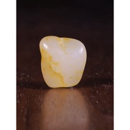 Hetian Jade Seed Material Yellow Skin Rough Stone Raw Seed Small Seed Genuine Leather Bracelet Seed 