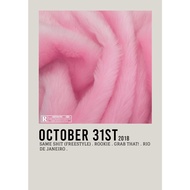 【READY STOCK】Poster Cover Album October 31st by Lil Nas X for Room/Barber/Gift/Gym