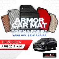 Armor Carpet Kereta Alas Kaki Car Mat Karpet Kereta Tebal Foot Mat Floor Mat Perodua Aruz 2019-kini