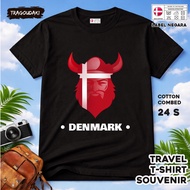 DENMARK Souvenir T-SHIRT DENMARK 24TAG made of 24s combed cotton