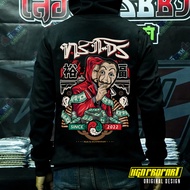 แท้! ดูชื่อร้าน เสื้อฮู้ดลายทรงโจร ผ้าสำลี KGNPRO ใส่ขับรถ กันแดดกันลมได้ดี Motorcycle Jacket Hoodie