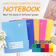 K12 Writing Notebook Bigger Size Notebook Grade 6.5"X8.5" Aesthetic Film Cover For Grade 1 2 3 80LVS