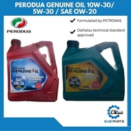 PERODUA GENUINE OIL SAE 10W-30 (MINERAL)/ 5W-30 (SEMI SYNTHETIC)/ OW-20 (FULLY SYNTHETIC)