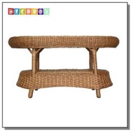 DecoBox藤編藝術橢圓桌(不含玻璃) ( 彈力椅 . 藤編椅 . 躺椅 .編織椅.餐椅.休閒椅.鐵管椅）