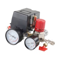 Air Compressor Pressure Switch Air Compressor Switch 90-120PSI 4 Port Safety Valve Air Compressor
