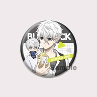 32/44/58mm Round Lapel Pins Anime Blue Lock Brooches for Backpacks Bachira Hyouma Badges Cosplay Acc