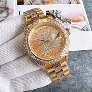New Diamond-studded Rolex Watch, High-Quality AAA Men's Watch, Automatic Mechanical Watch, Rolex Brand Watch