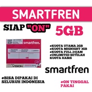 (Siap Pakai) 5GB Kartu Perdana Unlimited Nonstop Smartfren SP Uns 5GB
