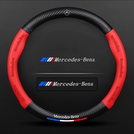 New Car Genuine Carbon fiber Leather  diameter 38cm Steering Wheel Covers for Mercedes Benz universa