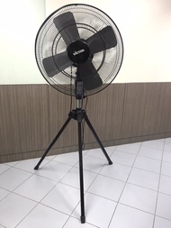 Victor พัดลมอุตสาหกรรม 3 ขา รุ่น IF-2423 ขนาด 24 นิ้ว สีเทาเข้ม ใบพัดเหล็ก 4 ใบพัด ประกันมอเตอร์ 3 ป
