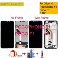 【Free Tool】WIth Frame FOR Xiaomi poco F1 Pocophone F1 LCD Dispaly Touch Screen Screen Digitizer Asse