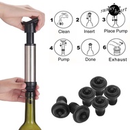 [SNNY]  Red Wine Saver Fresh Preserver Vacuum Air Pump with 6 Silicone Bottle Stoppers