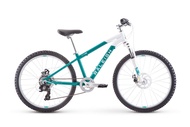Bikes Eva 24 Kids Hardtail Mountain Bike for Girls Youth 8-12 Years Old, Teal
