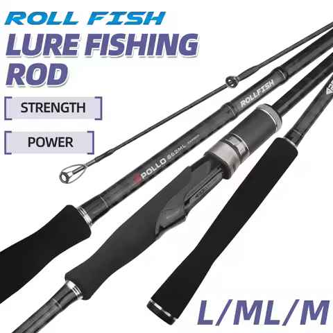 ROLLFISH Octopus Squid Cuttle Fishing Rod Spinning Carbon Fiber Shore Jigging Rod Saltwater782L/802M