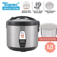 TOYOMI 1.8L Electric Rice Cooker &amp; Warmer with Stainless Steel Inner Pot RC 968SS