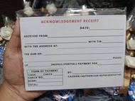 Acknowledgement Receipt Resibo