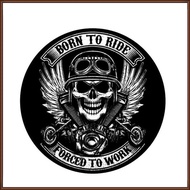 Jaz Car  Sticker Skull Pattern Reflective Ghost Rider Personality Motorcycle Sticker