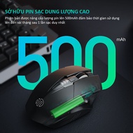 Chuột máy tính không dây gaming SIDOTECH M6P GUNDAM pin sạc 6 nút thiết kế công thái học 4 mức chỉnh