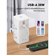 Original LDNIO SC4383 Tower Extension Power Socket /  4 AC Universal Socket + USB-C , USB / 200cm Ex
