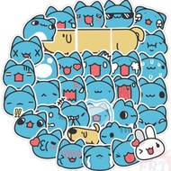Capoo cat stickers set of 30-60 silk pressed pieces/cute capoo cat stickers